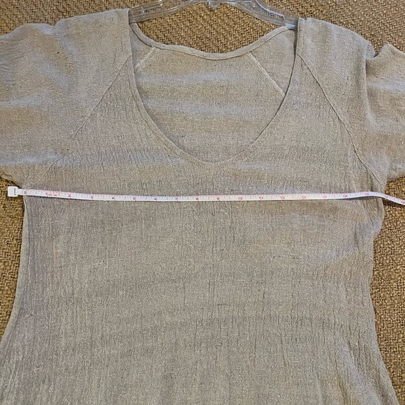 Primitive Tribal Craft raw silk asymmetrical tunic dress - Picture 4 of 6